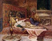 Ferencz Franz Eisenhut Reclining Odalisque oil painting artist